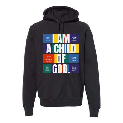 Bible Affirmations I'm a child of God Christian Faith  Premium Hoodie