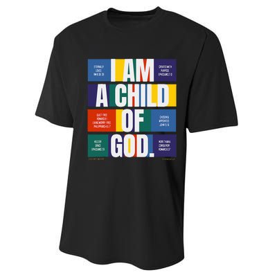 Bible Affirmations I'm a child of God Christian Faith  Performance Sprint T-Shirt