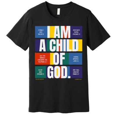 Bible Affirmations I'm a child of God Christian Faith  Premium T-Shirt