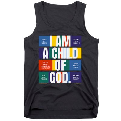 Bible Affirmations I'm a child of God Christian Faith  Tank Top