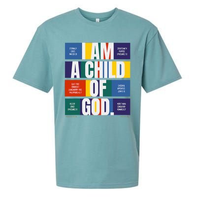 Bible Affirmations I'm a child of God Christian Faith  Sueded Cloud Jersey T-Shirt