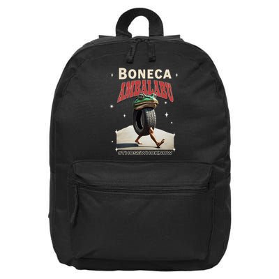 Boneca Ambalabu Italian Brainrot Meme Frog With Feet Bootleg 16 in Basic Backpack