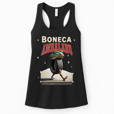 Boneca Ambalabu Italian Brainrot Meme Frog With Feet Bootleg Womens Tank Top