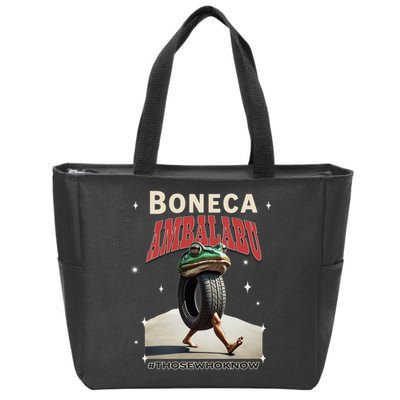 Boneca Ambalabu Italian Brainrot Meme Frog With Feet Bootleg Zip Tote Bag