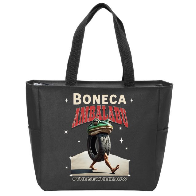Boneca Ambalabu Italian Brainrot Meme Frog With Feet Bootleg Zip Tote Bag