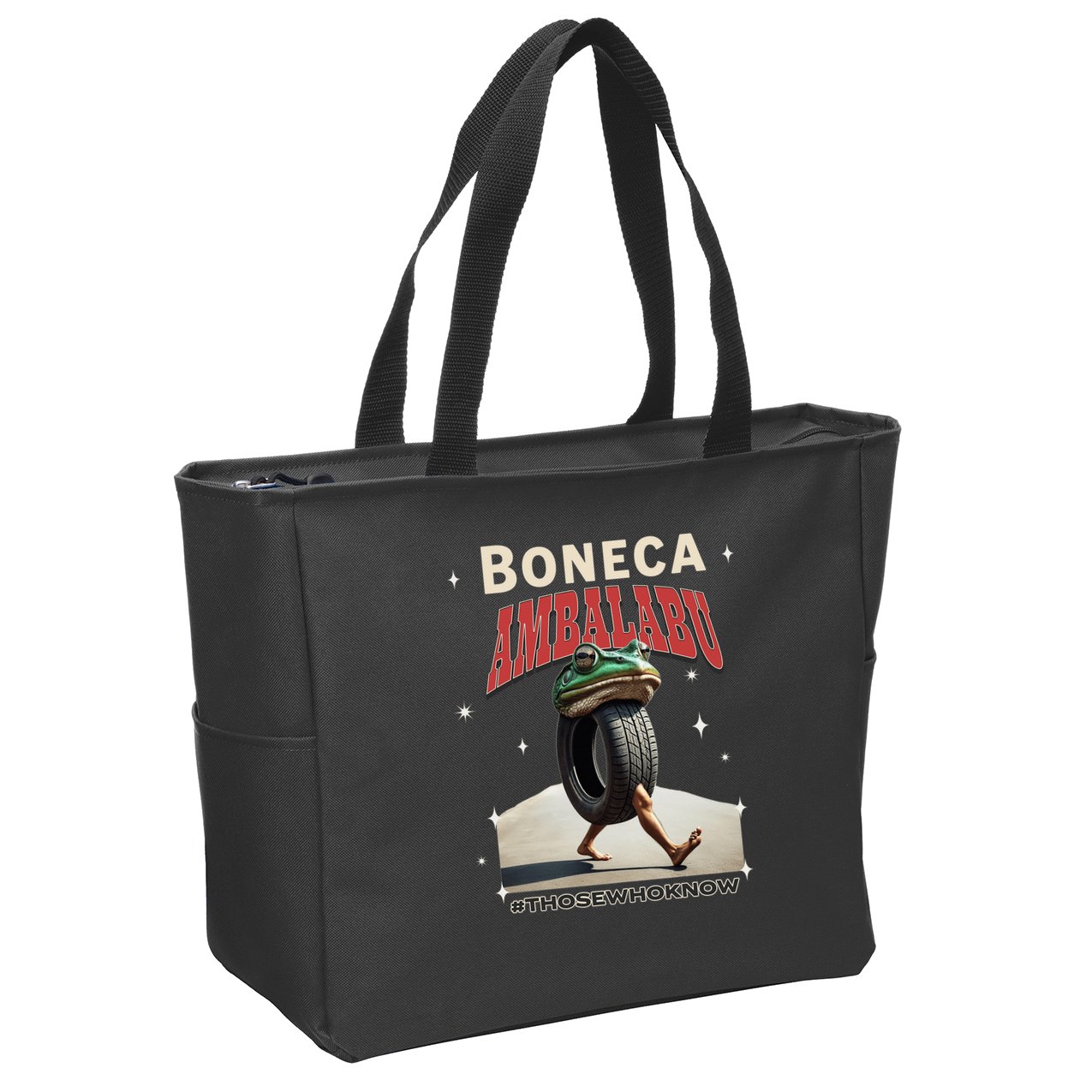 Boneca Ambalabu Italian Brainrot Meme Frog With Feet Bootleg Zip Tote Bag