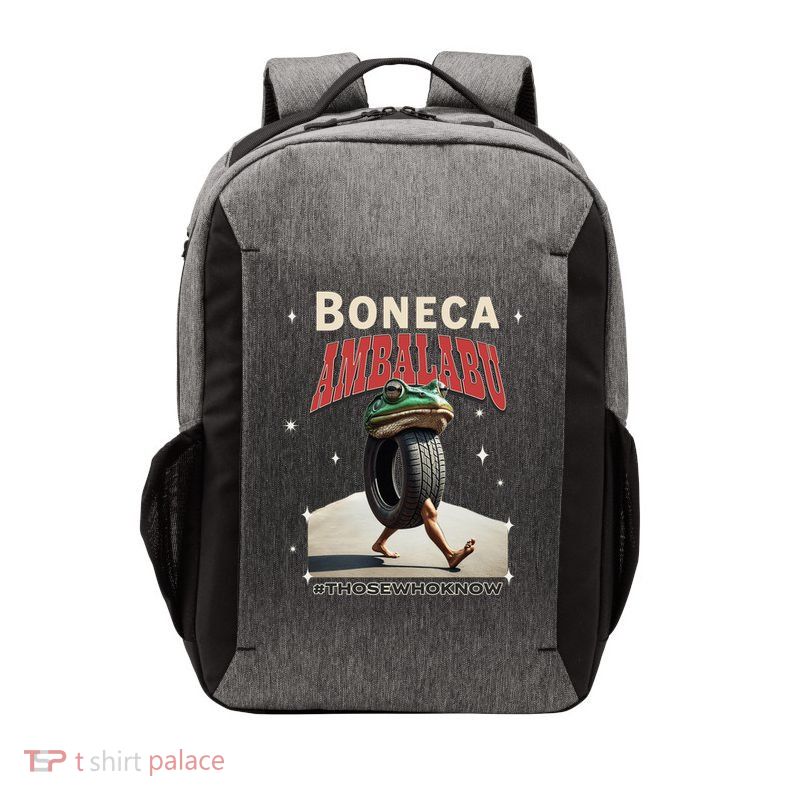 Boneca Ambalabu Italian Brainrot Meme Frog With Feet Bootleg Vector Backpack