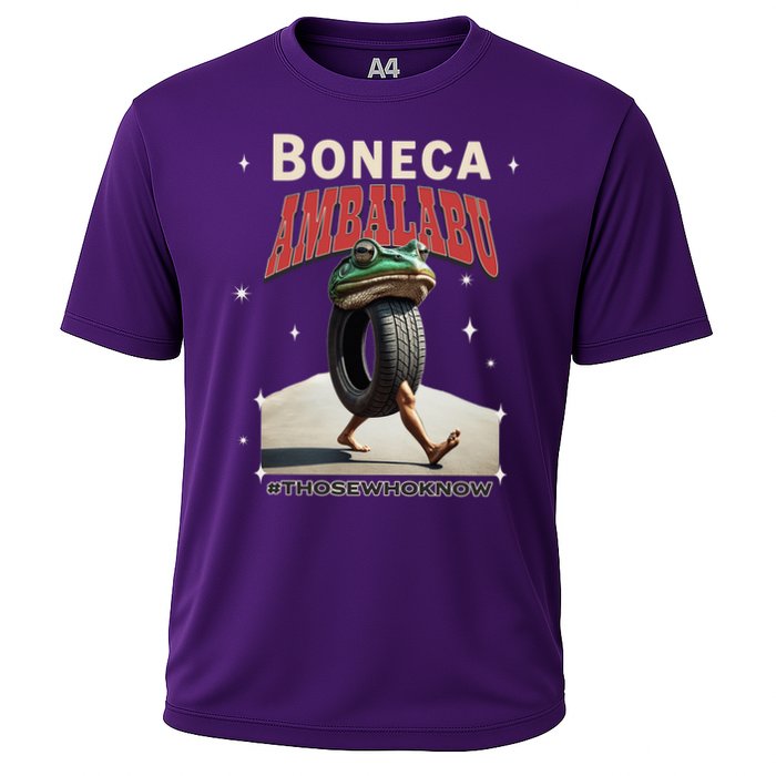 Boneca Ambalabu Italian Brainrot Meme Frog With Feet Bootleg Cooling Performance Crew T-Shirt