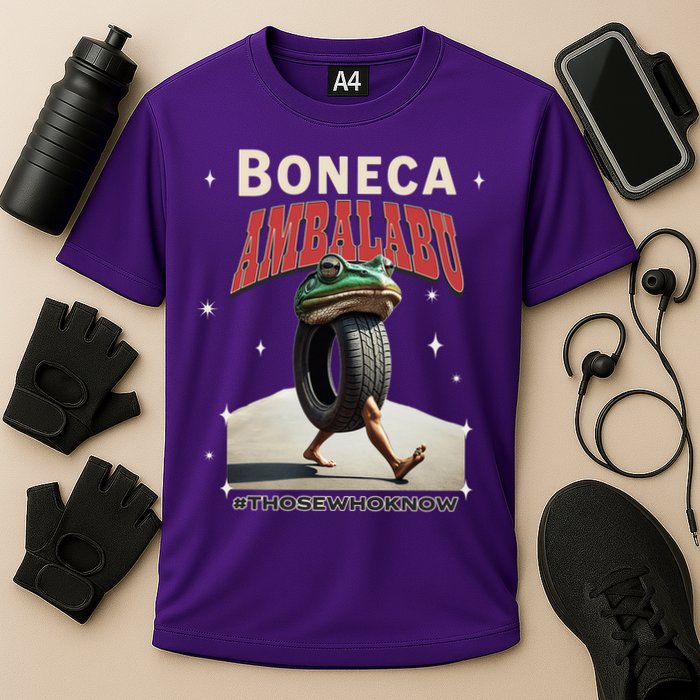 Boneca Ambalabu Italian Brainrot Meme Frog With Feet Bootleg Cooling Performance Crew T-Shirt
