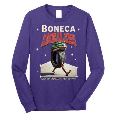 Boneca Ambalabu Italian Brainrot Meme Frog With Feet Bootleg Long Sleeve Shirt