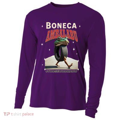 Boneca Ambalabu Italian Brainrot Meme Frog With Feet Bootleg Cooling Performance Long Sleeve Crew