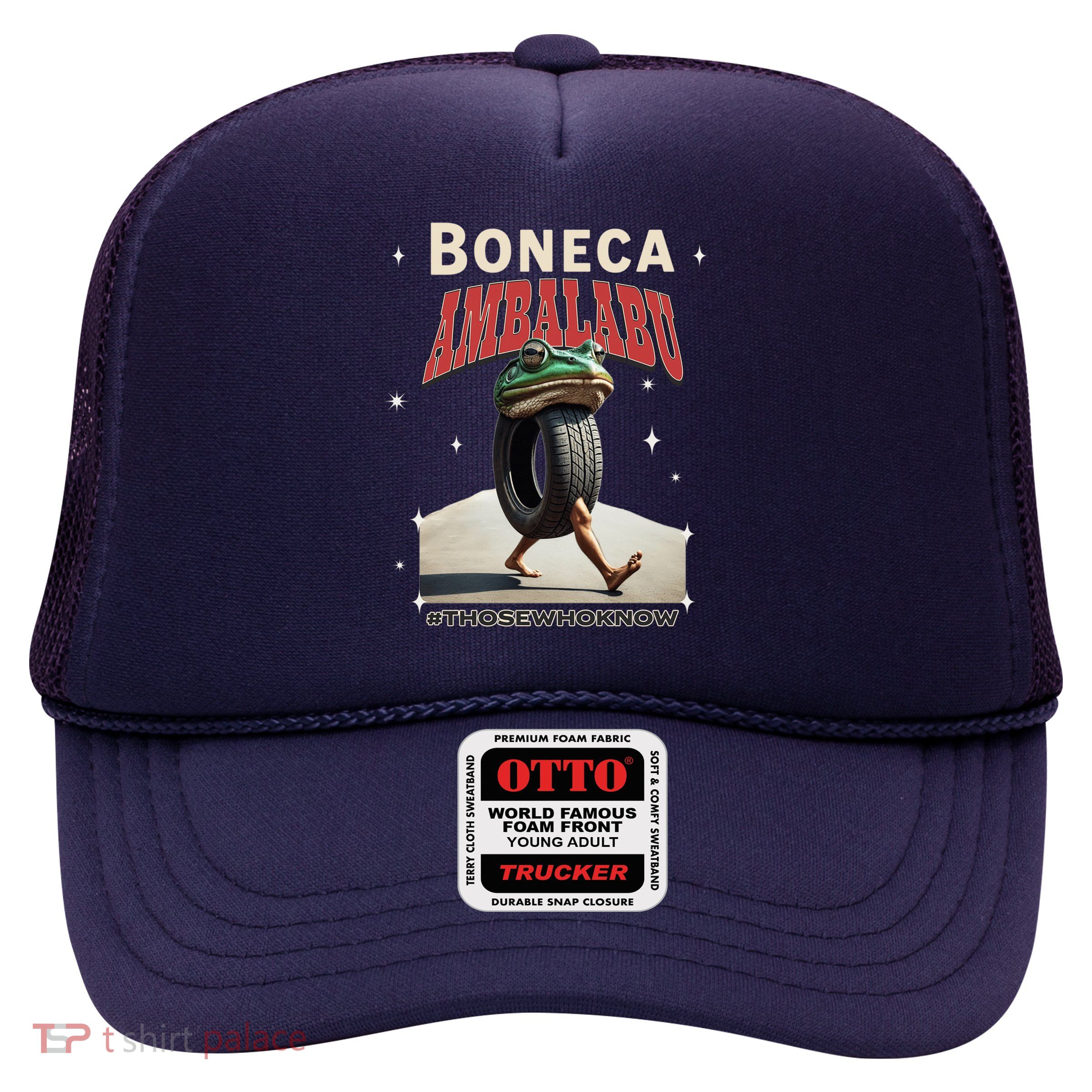 Boneca Ambalabu Italian Brainrot Meme Frog With Feet Bootleg Trucker Hat