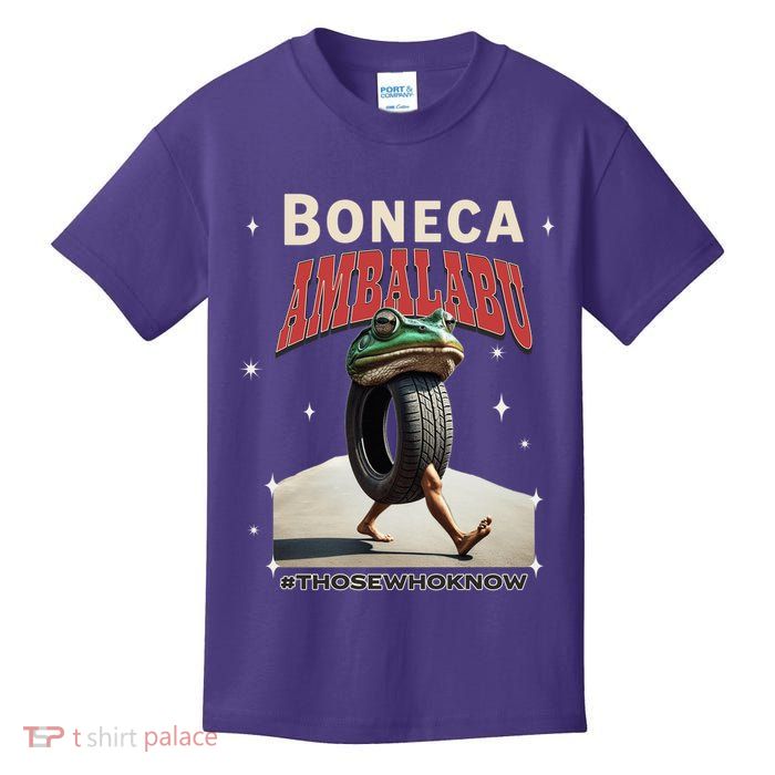 Boneca Ambalabu Italian Brainrot Meme Frog With Feet Bootleg Kids T-Shirt