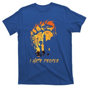 Bigfoot Alien I Hate People Funny Halloween Costume Gifts T-Shirt