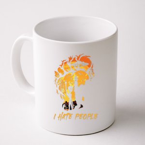 Bigfoot Alien I Hate People Funny Halloween Costume Gifts Coffee Mug