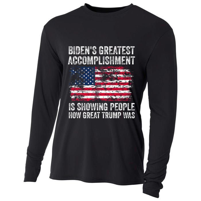 Biden Accomplishment Is Showing People Cooling Performance Long Sleeve Crew