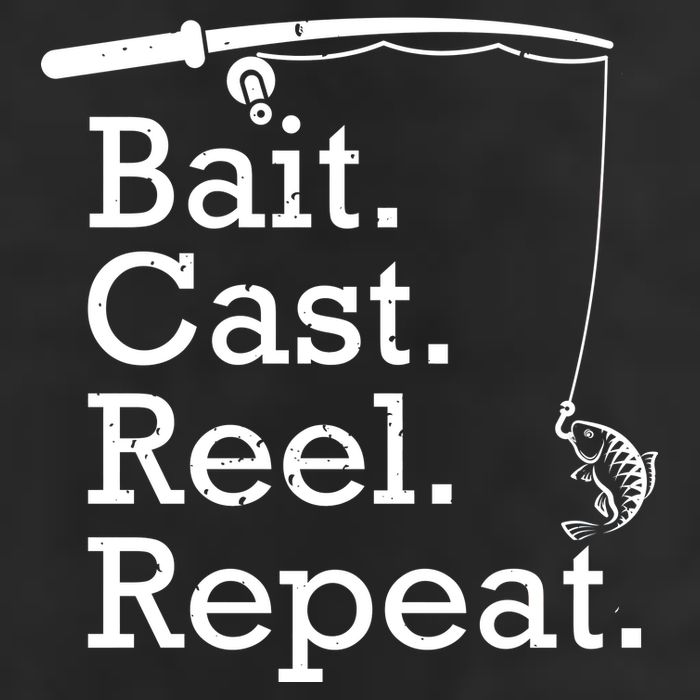 Bait Cast Reek Repeat 7 Panel Mesh Trucker Snapback Hat