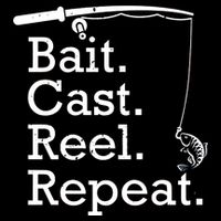 Bait Cast Reek Repeat Flexfit Unipanel Trucker Cap