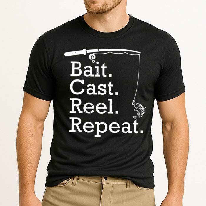 Bait Cast Reek Repeat Cooling Performance Crew T-Shirt