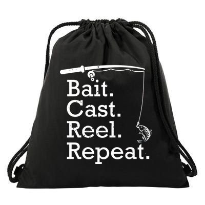 Bait Cast Reek Repeat Drawstring Bag