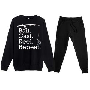 Bait Cast Reek Repeat Premium Crewneck Sweatsuit Set