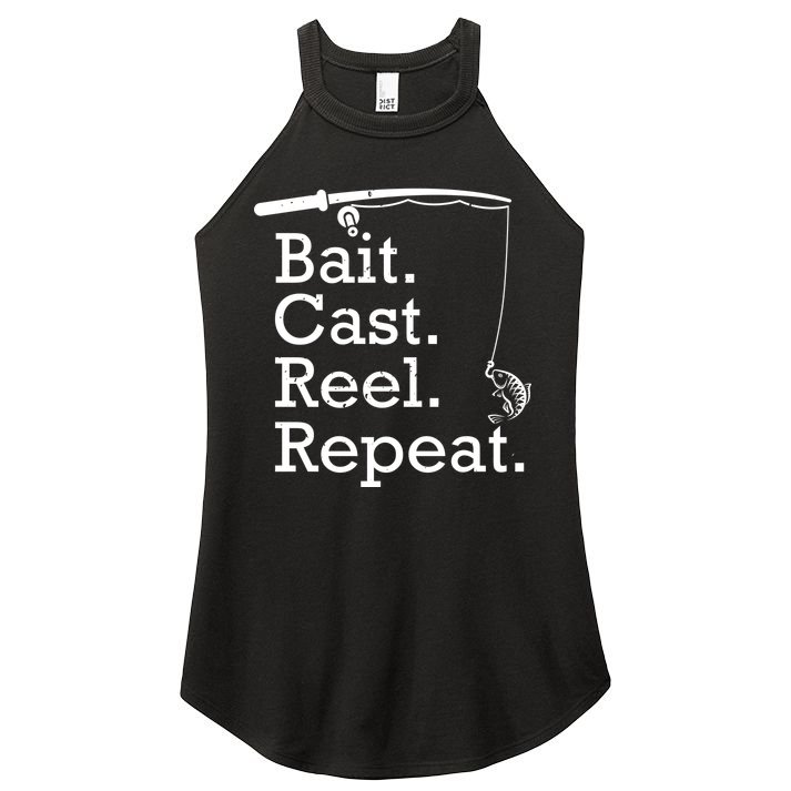 Bait Cast Reek Repeat Women's Perfect Tri Rocker Tank