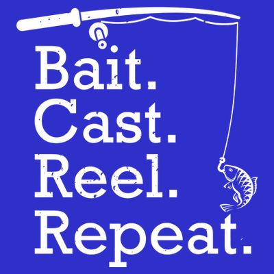 Bait Cast Reek Repeat T-Shirt