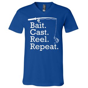 Bait Cast Reek Repeat V-Neck T-Shirt