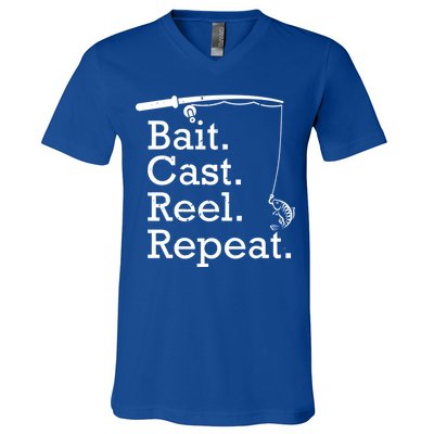 Bait Cast Reek Repeat V-Neck T-Shirt