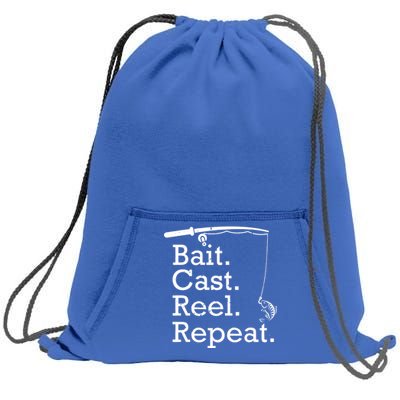 Bait Cast Reek Repeat Sweatshirt Cinch Pack Bag