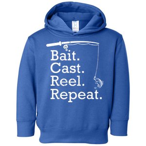 Bait Cast Reek Repeat Toddler Hoodie