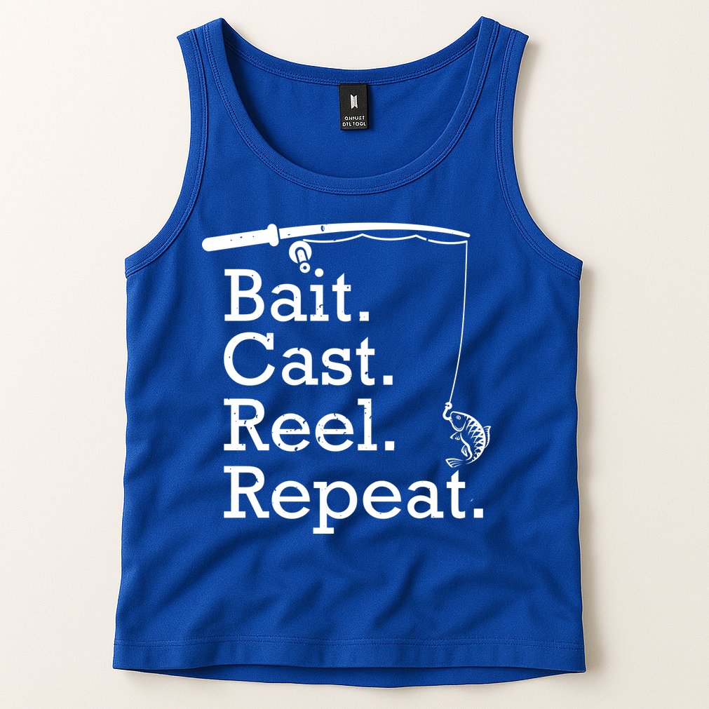 Bait Cast Reek Repeat Tank Top
