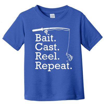 Bait Cast Reek Repeat Toddler T-Shirt