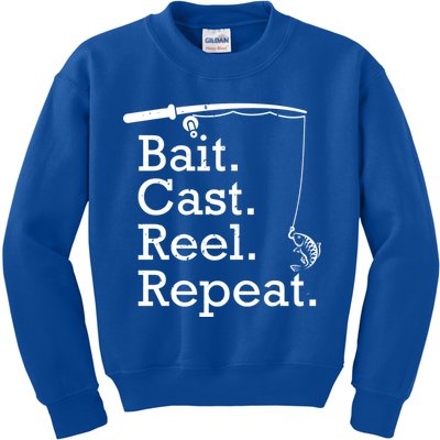 Bait Cast Reek Repeat Kids Sweatshirt