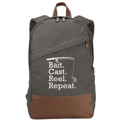 Bait Cast Reek Repeat Cotton Canvas Backpack