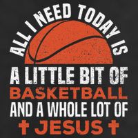 Basketball And Jesus Religious Christian Cool Comfort Performance Bucket Hat