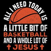 Basketball And Jesus Religious Christian Cooling Performance Crew T-Shirt