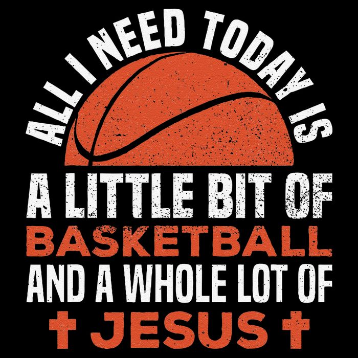 Basketball And Jesus Religious Christian Cooling Performance Crew T-Shirt