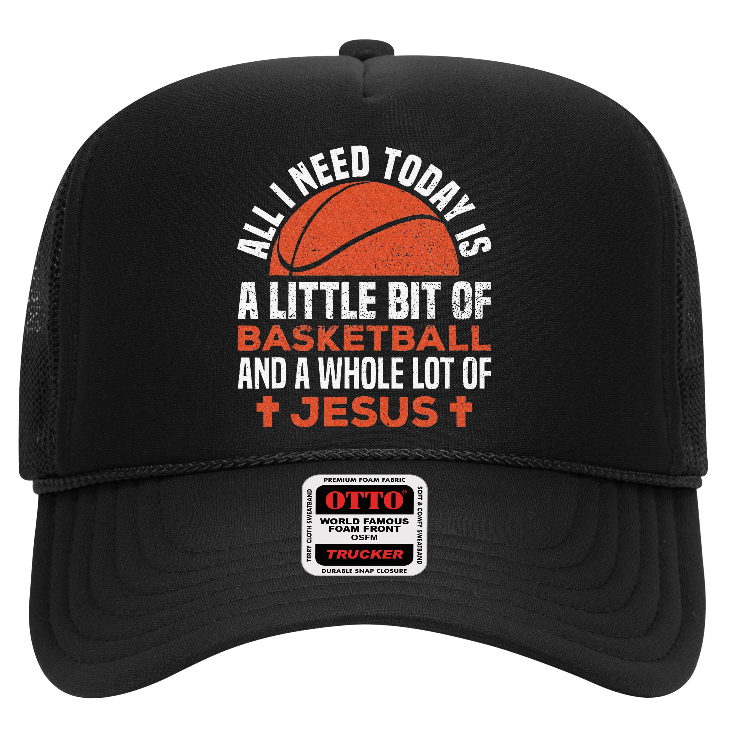 Basketball And Jesus Religious Christian Hat