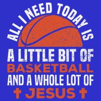 Basketball And Jesus Religious Christian Button