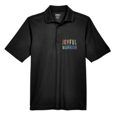 Be A Joyful Warrior For Kamala Harris Tim Walz 2024 Men's Origin Performance Pique Polo