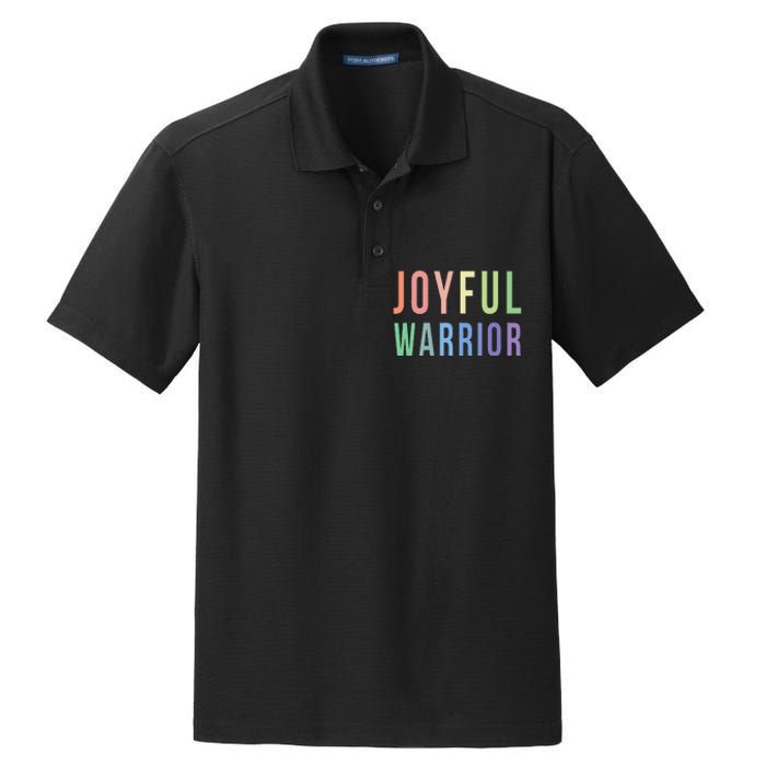 Be A Joyful Warrior For Kamala Harris Tim Walz 2024 Dry Zone Grid Polo