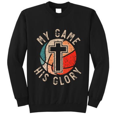 Basketball And Jesus Christ Christian Believer Hooper Sweatshirt