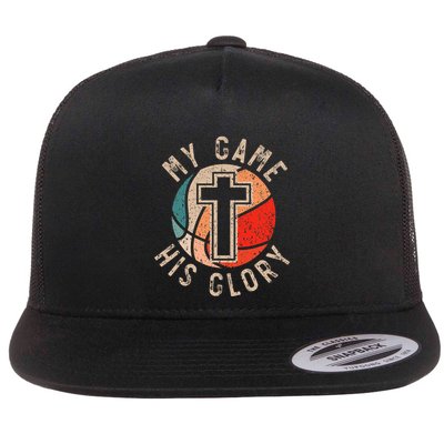 Basketball And Jesus Christ Christian Believer Hooper Flatbill Hat