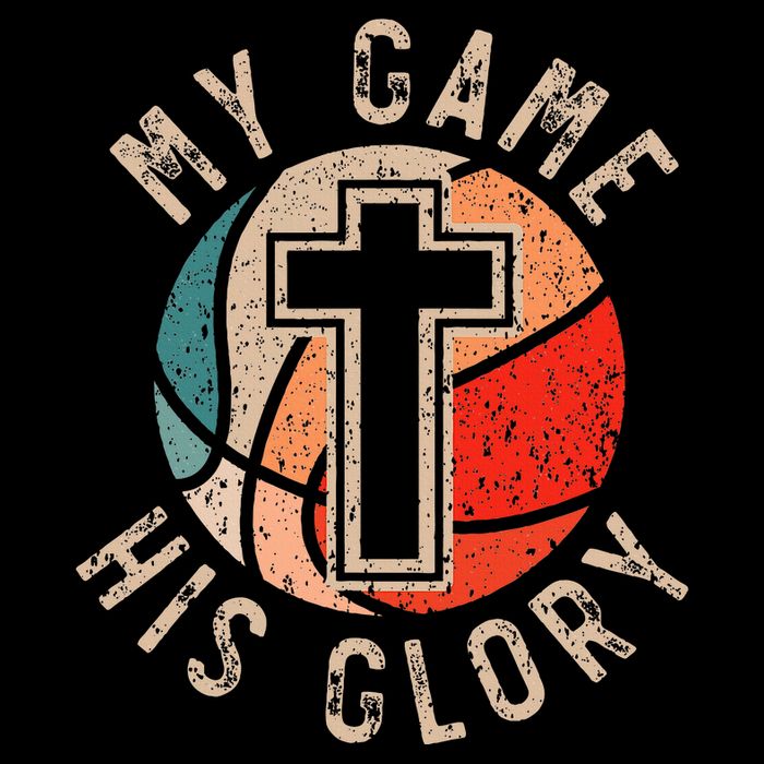 Basketball And Jesus Christ Christian Believer Hooper 16 in Basic Backpack