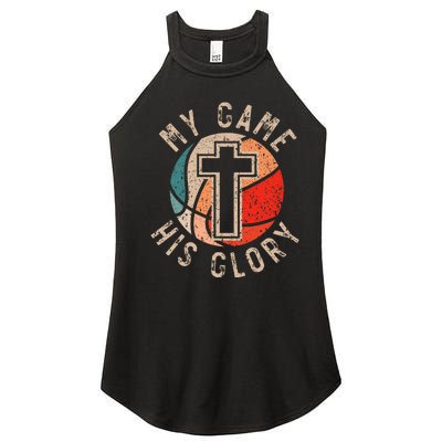 Basketball And Jesus Christ Christian Believer Hooper Women’s Perfect Tri Rocker Tank