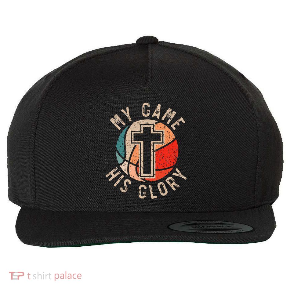 Basketball And Jesus Christ Christian Believer Hooper Wool Snapback Cap