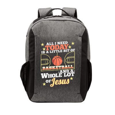 Basketball And Jesus - Funny Christian Basketballer Vector Backpack