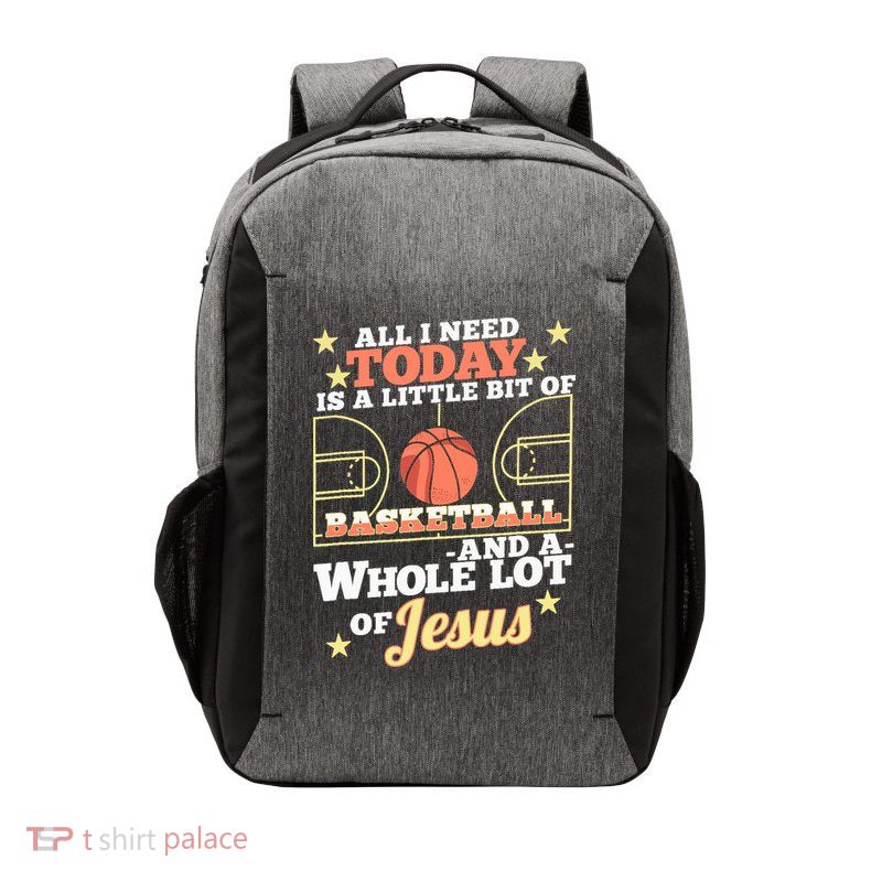 Basketball And Jesus - Funny Christian Basketballer Vector Backpack