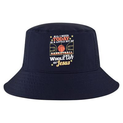 Basketball And Jesus - Funny Christian Basketballer Cool Comfort Performance Bucket Hat
